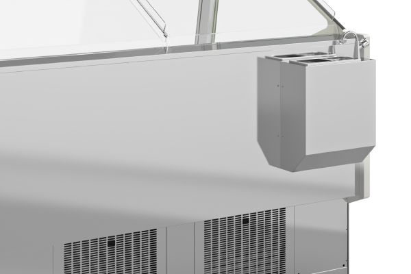 Expositores verticais compactos FUTURO 2 da JORDAO nas vers&otilde;es refrigeradas e aquecidas.